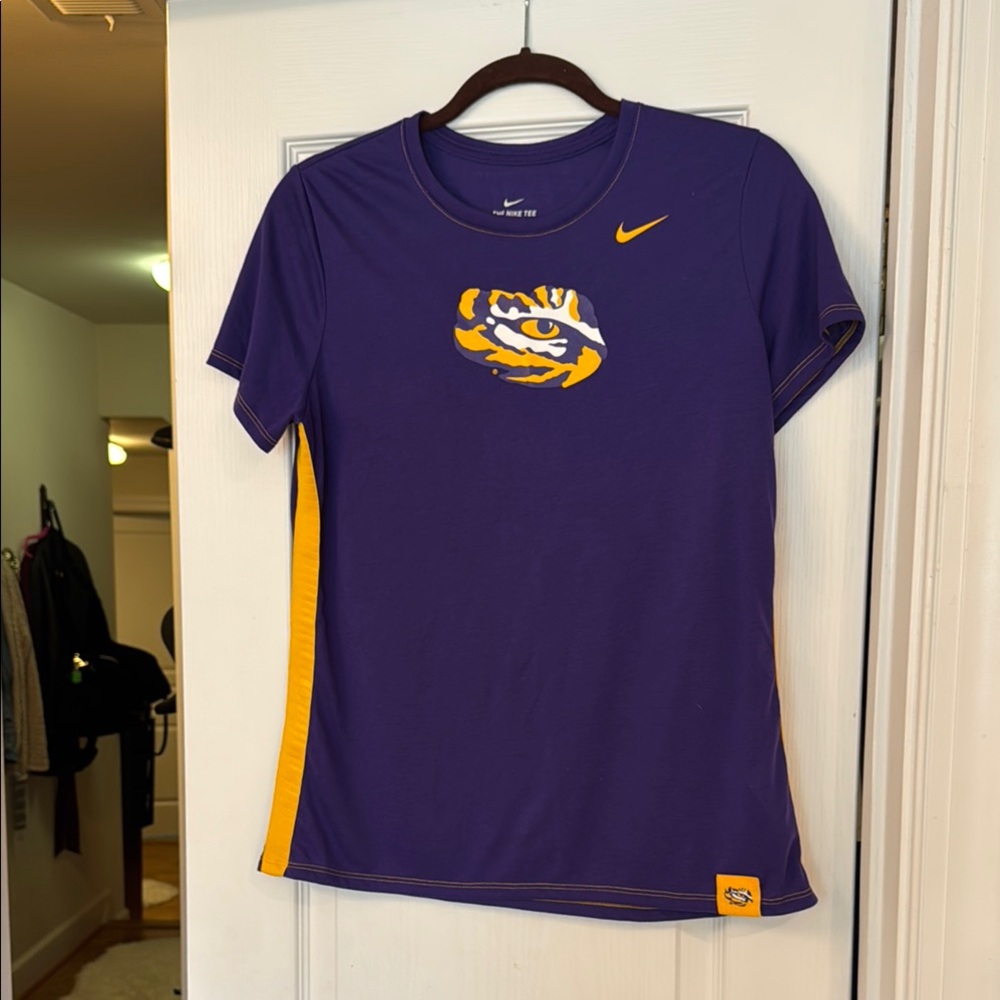 Nike Purple and Gold Athletic Tee LSU